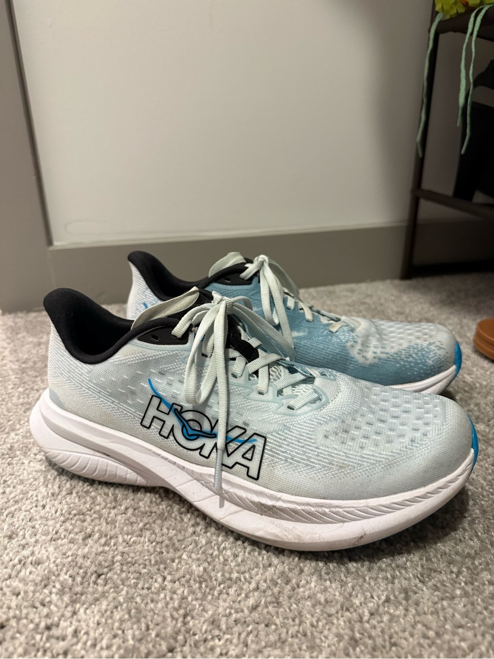 Hoka One Mach 6 Women's Pale Blue Running Shoes